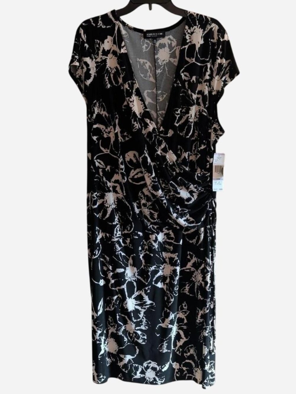 Jones New York Floral Faux Wrap Midi Dress – Size 22W (NWT)